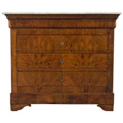 19th c. French Louis Philippe Period Commode or Chest of Drawers