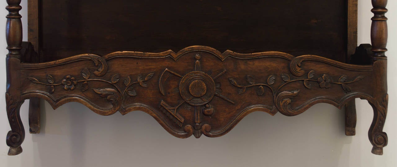Wood 19th c. French Provencal Shelf or Estganier