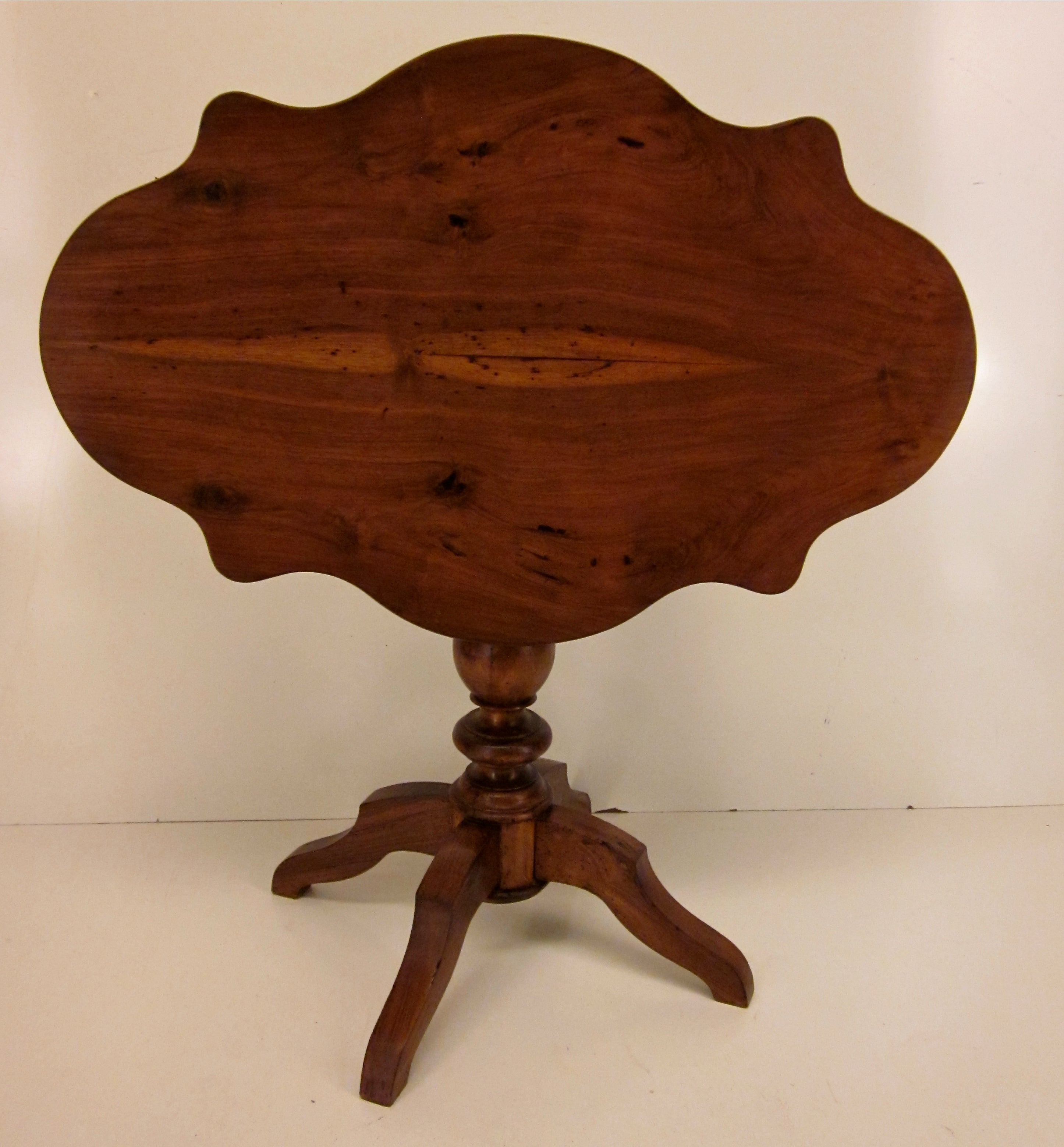 19th Century French Walnut Gueridon or Tilt-Top Table