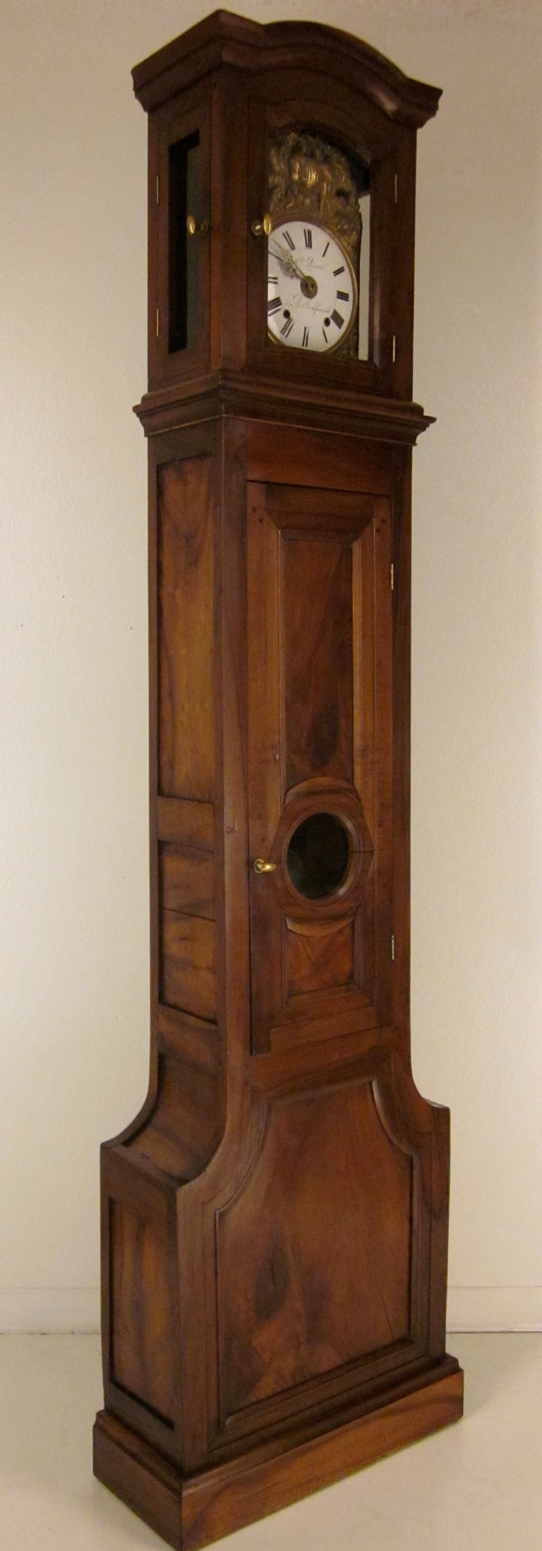 19th. C. French Tall Case Clock or Horloge de Parquet In Excellent Condition In Winter Park, FL