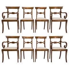 French Set of 8 Dining Chairs