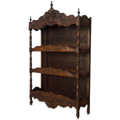 Antique 19th c. French Provencal Shelf or Estganier