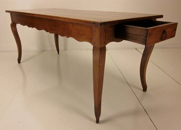 Late 19th c. French Country Louis XV Style Farm Table 1