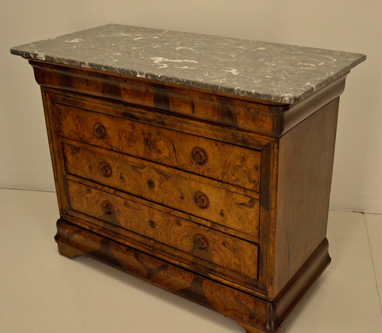 French 19th c. Louis Philippe Commode or Chest of Drawers 1