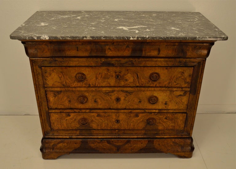 French 19th c. Louis Philippe Commode or Chest of Drawers 2
