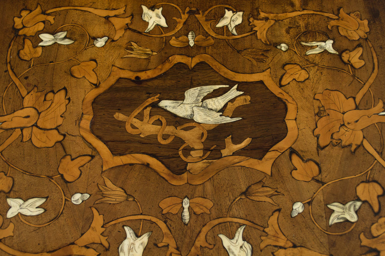 19th Century Italian Marquetry Side Table 2