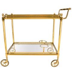Italian Brass Bart Cart from La Barge