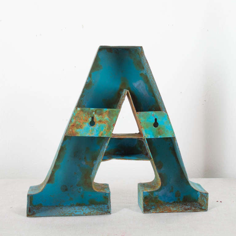 French 1900's Metal Alphabet Set 5