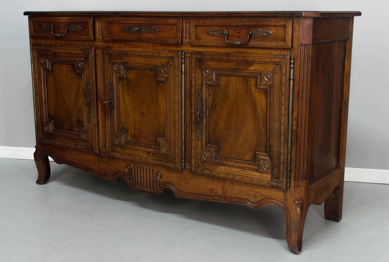 19th Century French Louis XVI Style Enfilade or Sideboard In Good Condition In Winter Park, FL