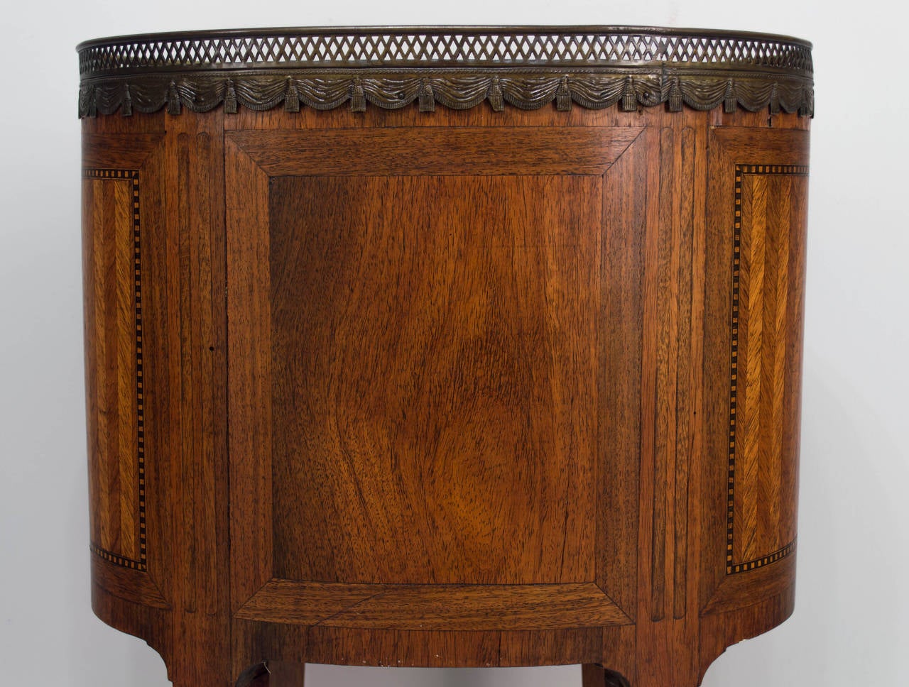 19th Century French Louis XVI Style Marquetry Side Table 6