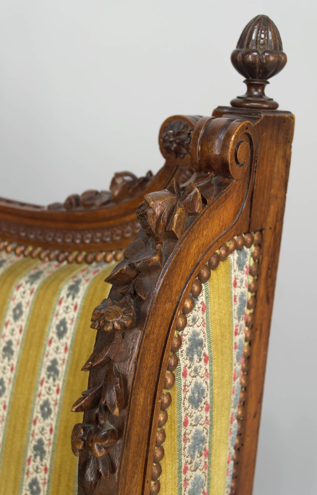 19th Century French Louis XVI Style Bergere or Wing Chair 2