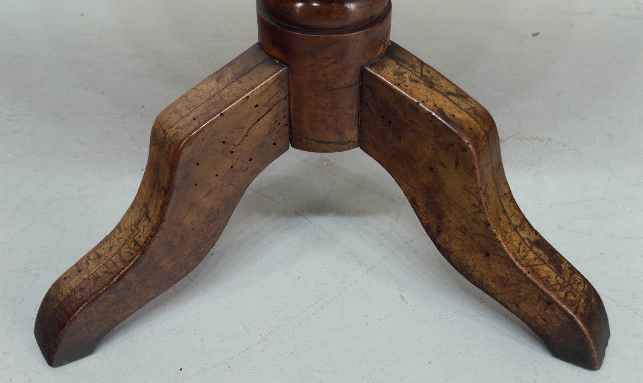 Wood 19th Century Louis Philippe Gueridon or Tilt-Top Table