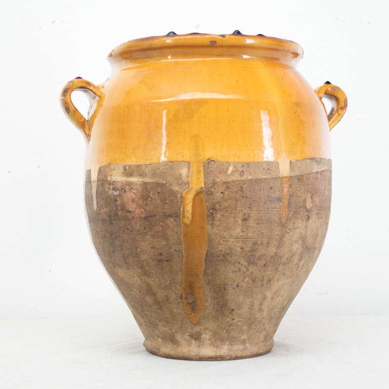 Early 20th c. French Terra-Cota Glazed Urn In Good Condition In Winter Park, FL