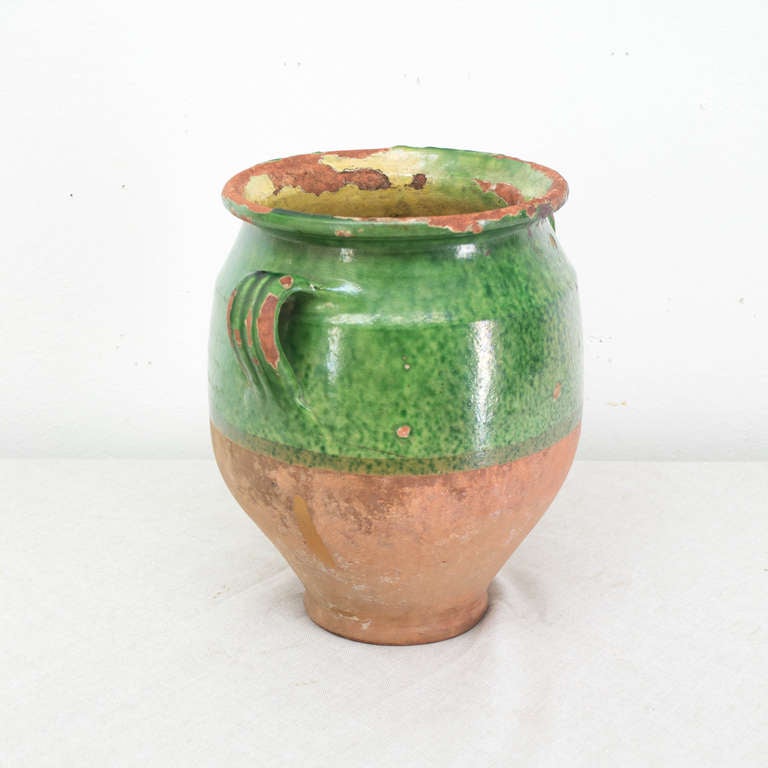 Early 20th c. French Terra-Cota Glazed Urn In Good Condition In Winter Park, FL