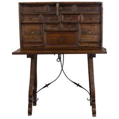 Antique 18th Century Spanish Vargueno or Traveling Desk