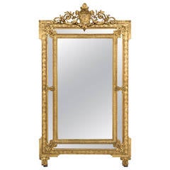19th Century Napoleon III Gilded Mirror