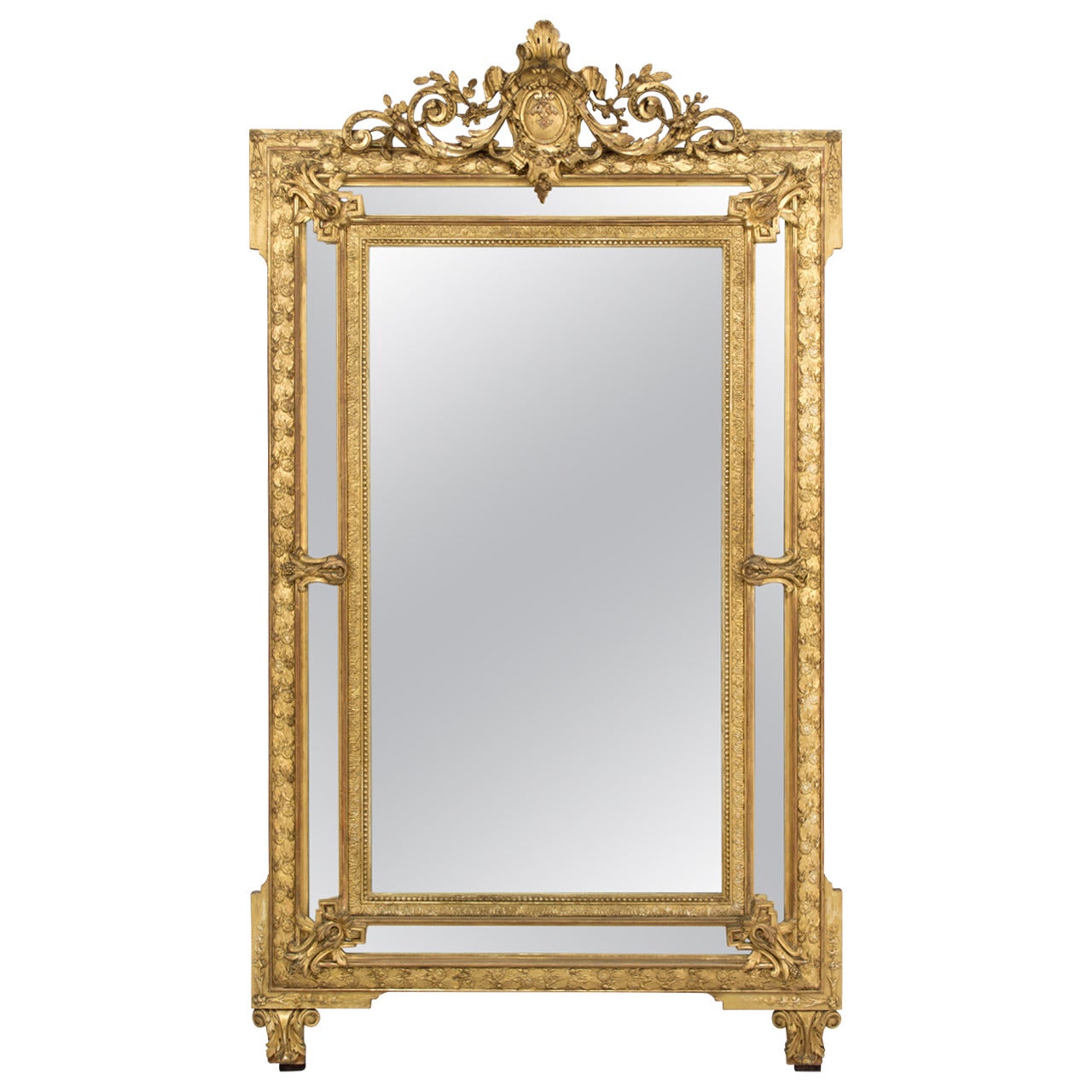 19th Century Napoleon III Gilded Mirror