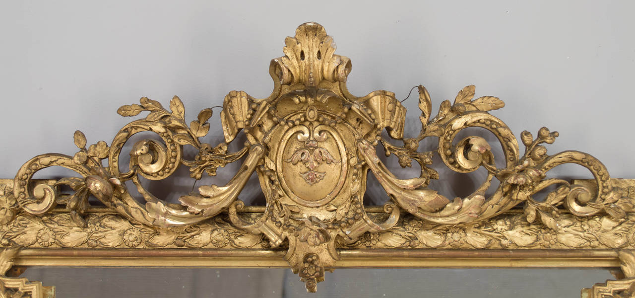 19th Century Napoleon III Gilded Mirror 4