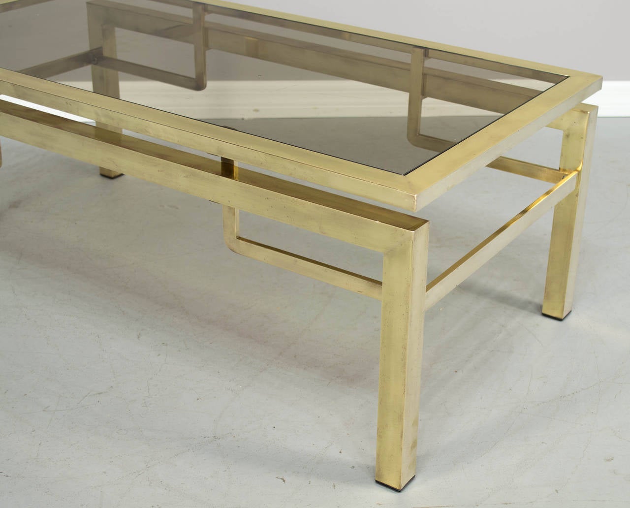 20th Century Brass Table by Guy Lefevre for Maison Jansen