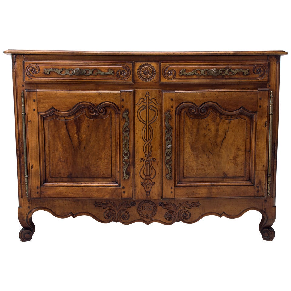 19th Century French Louis XV Style Buffet or Sideboard