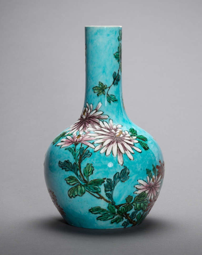 A French Ceramic Vase attributed to Theodore Deck In Excellent Condition In Winter Park, FL