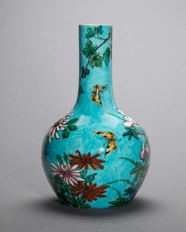 19th Century A French Ceramic Vase attributed to Theodore Deck