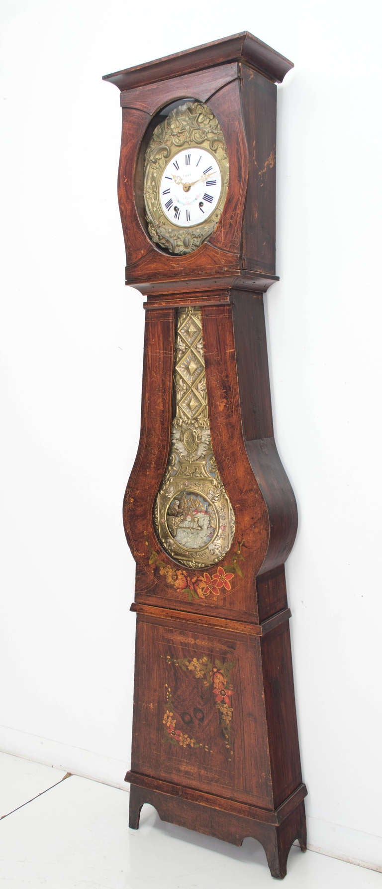19th Century French Comtoise with Automated Pendulum In Excellent Condition In Winter Park, FL
