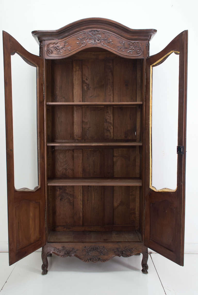 French 19th Century Louis XV Style Vitrine or Small Armoire