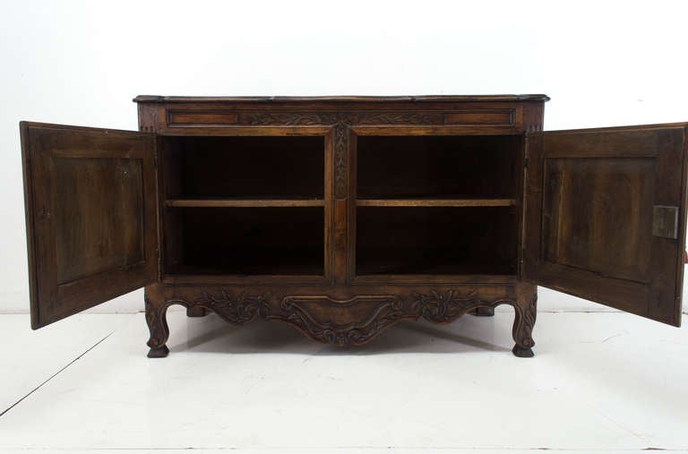 French A Louis XV Style Carved Buffet or Sideboard