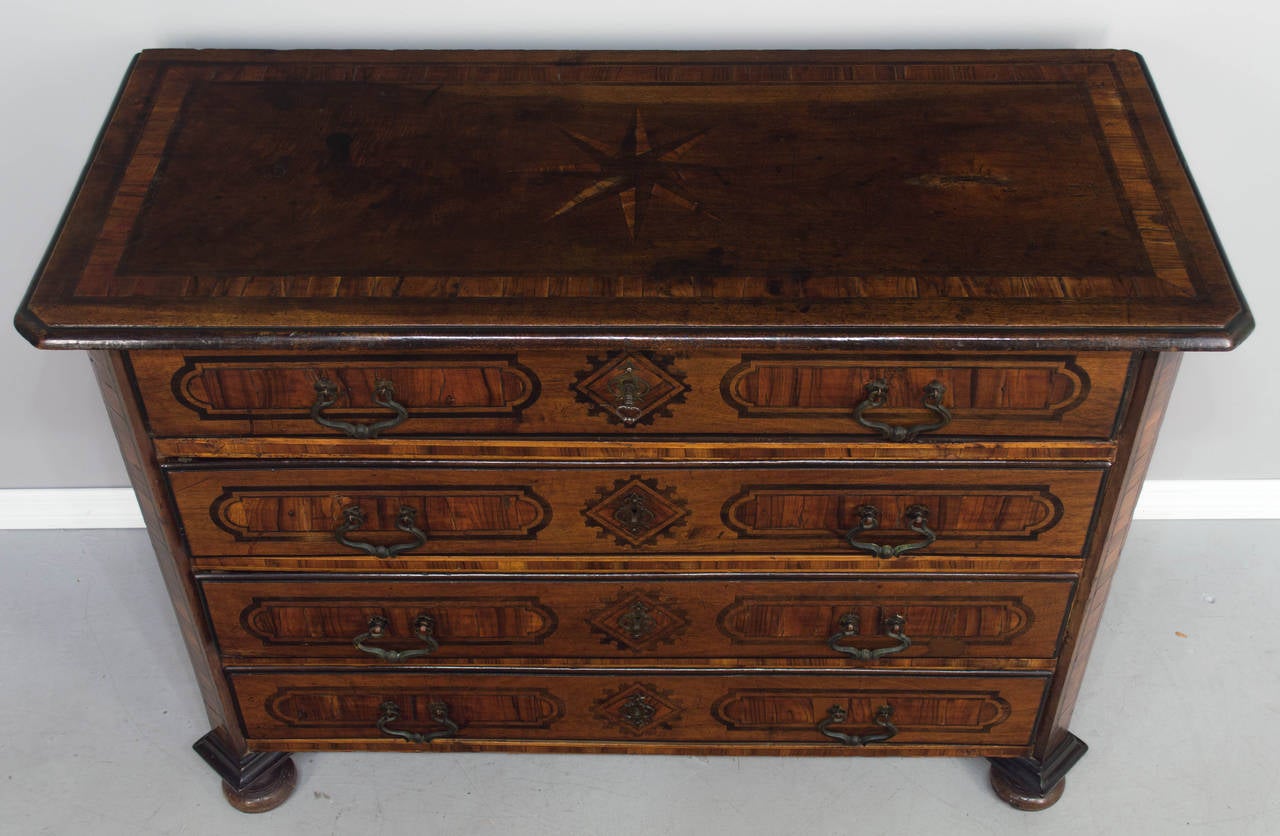 Italian Marquetry Commode or Secretaire 2