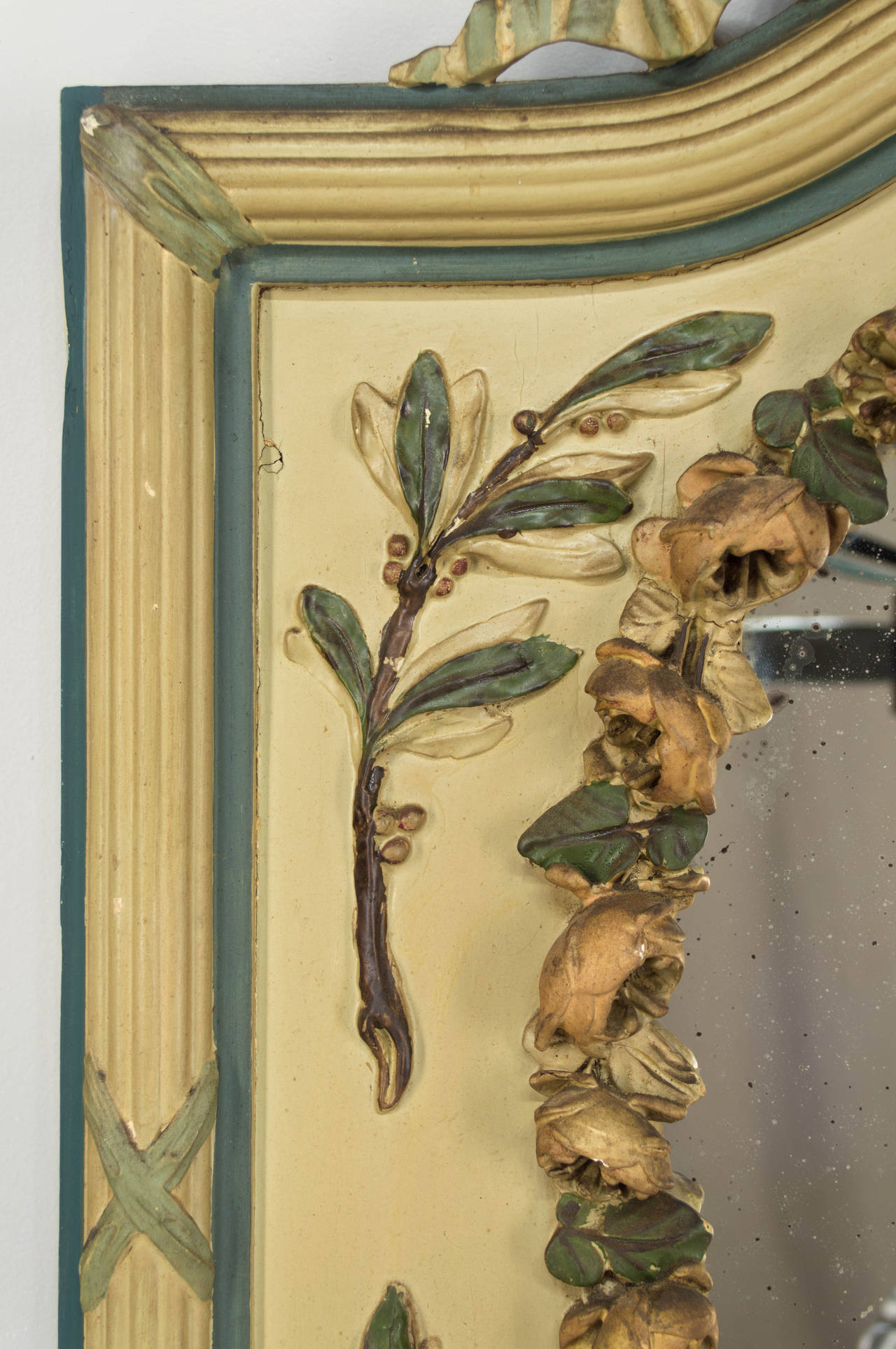 French Louis XVI Style Trumeau Mirror 3