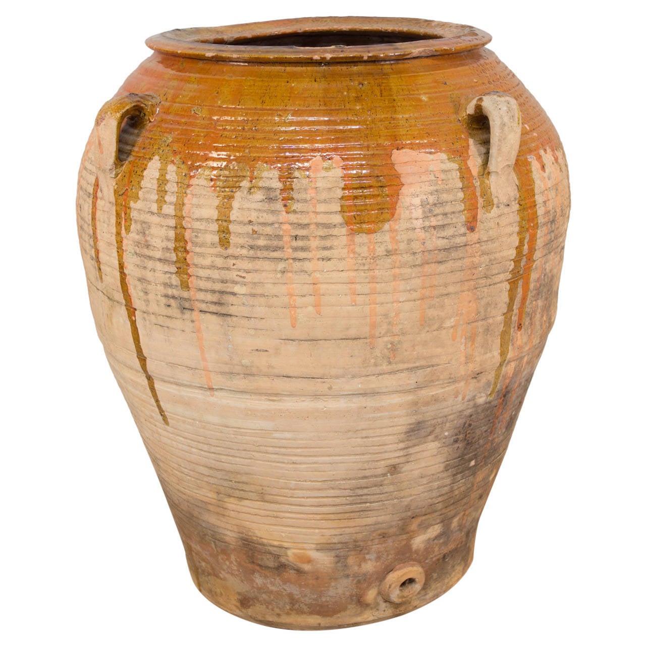 Large 19th Century Italian Terracotta Olive oil Jar at 1stDibs