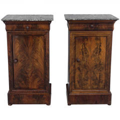 19th Century Similar Pair of Louis Philippe Night Tables