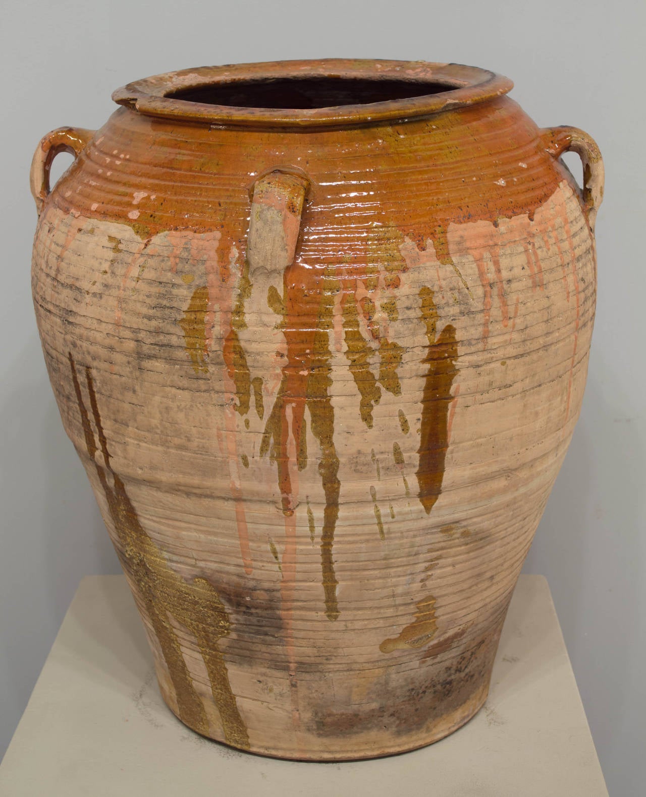 large terracotta oil jars