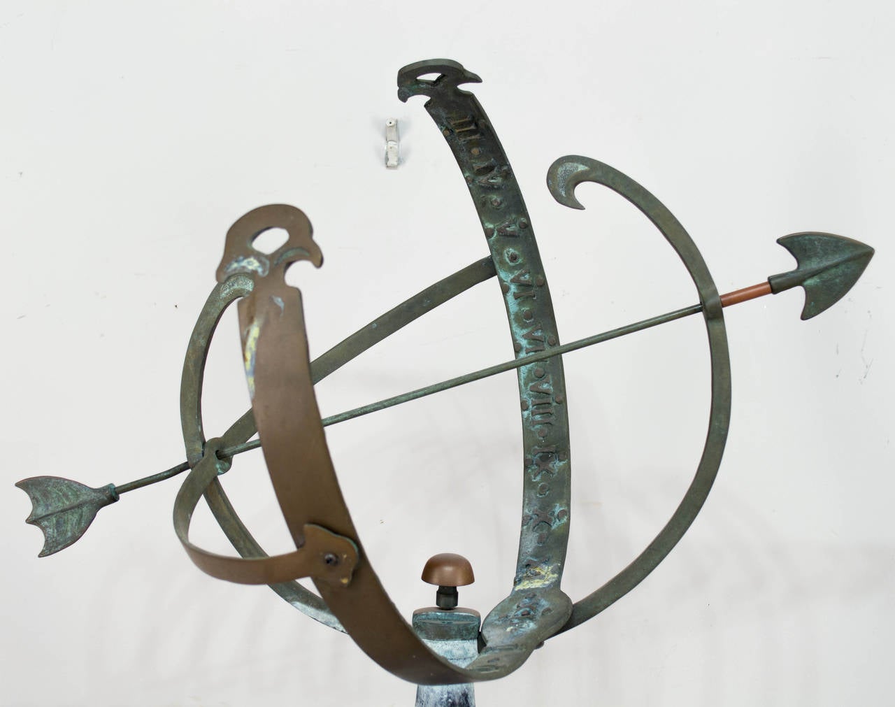 20th Century Cast Iron and Copper Armillary