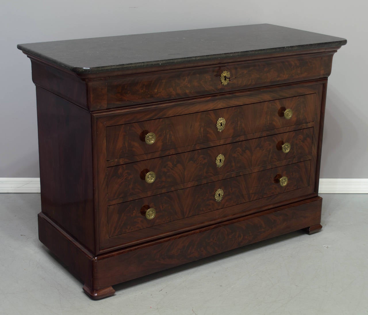 French 19th Century Louis Philippe Mahogany Commode or Secretaire