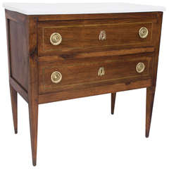 Used 19th c. Louis XVI Style Commode With Marble Top