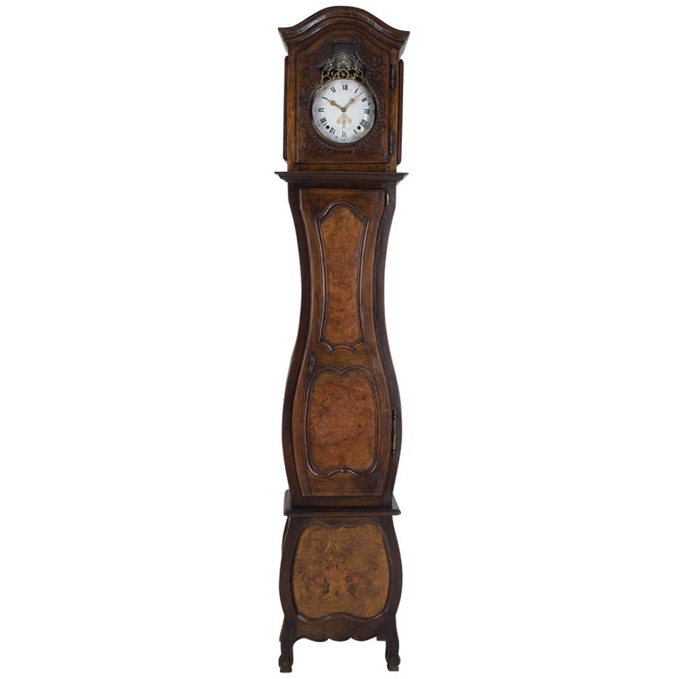 18th Century French Tall Case Clock or Horloge de Parquet