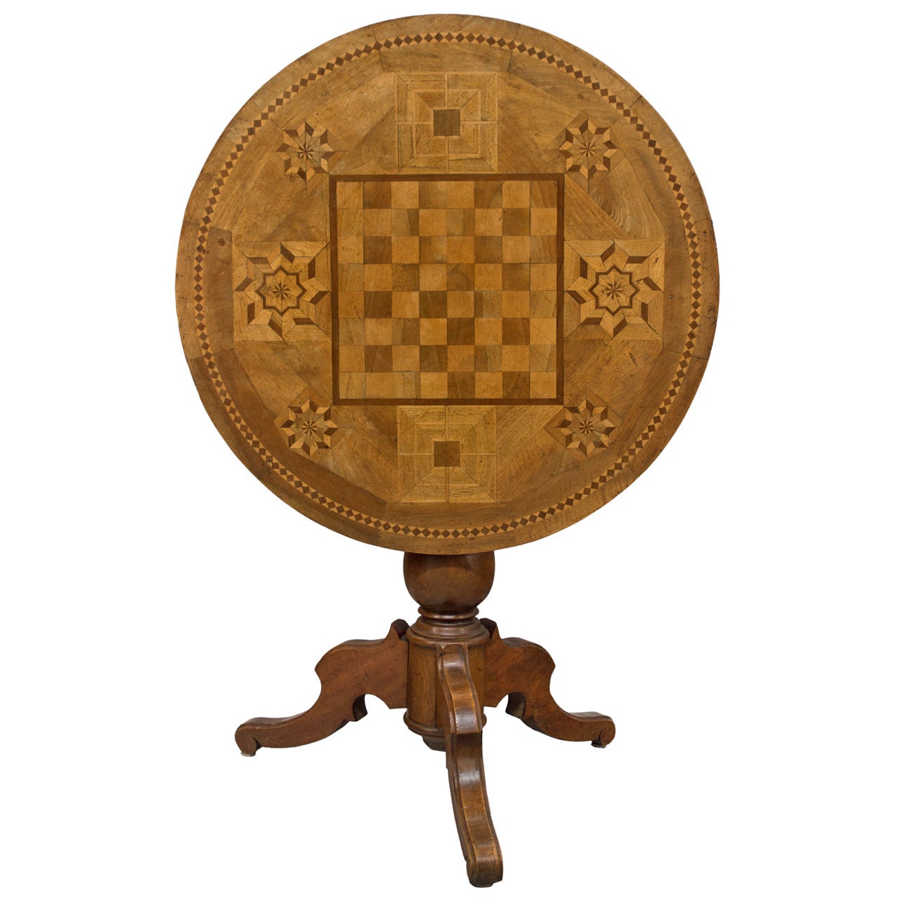 19th Century Tilt-Top Game Table