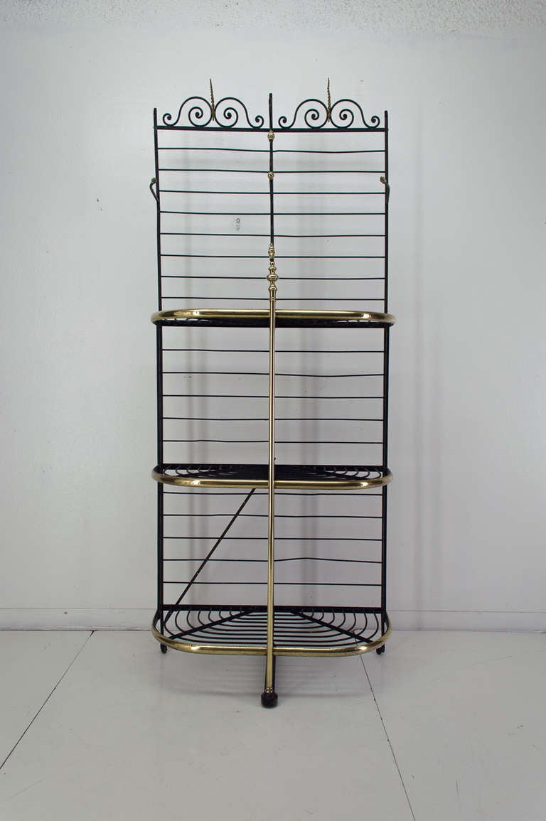 A Late 19th c. French Iron Baker's Rack In Good Condition In Winter Park, FL