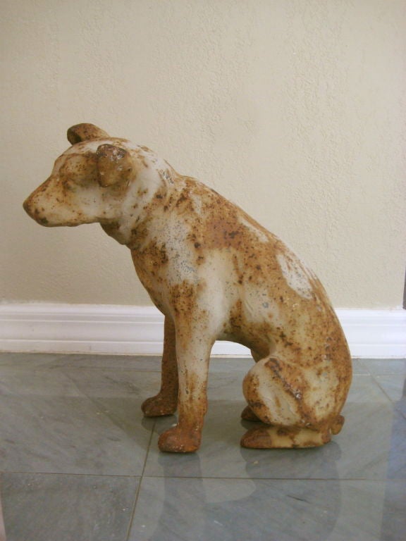 This cast iron dog appears to be the RCA Victor dog called 