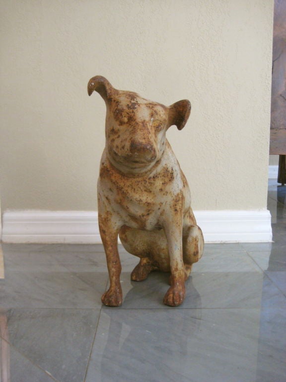 Cast Iron RCA Victor Dog In Good Condition In Winter Park, FL