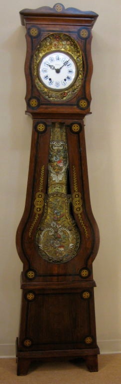 French Grandfather Morbier Clock or Comtoise 4