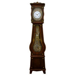 Antique French Grandfather Morbier Clock or Comtoise