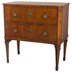 19th Century Italian Mahogany Commode or Chest of Drawers