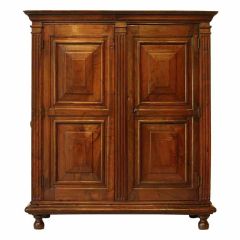 Antique A Spanish  Baroque Walnut Armoire