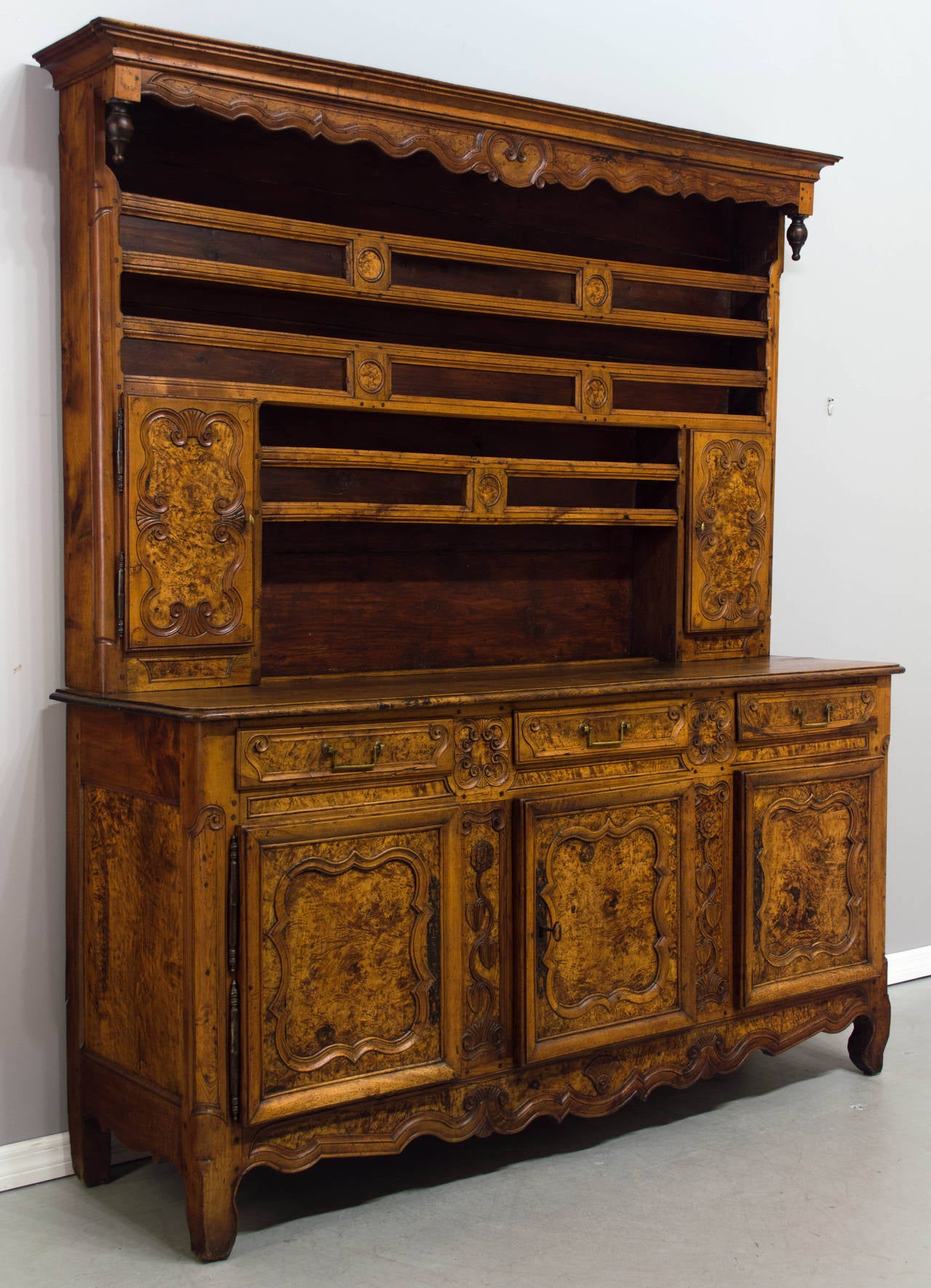 Louis XV 18th Century French Vaisselier or Sideboard