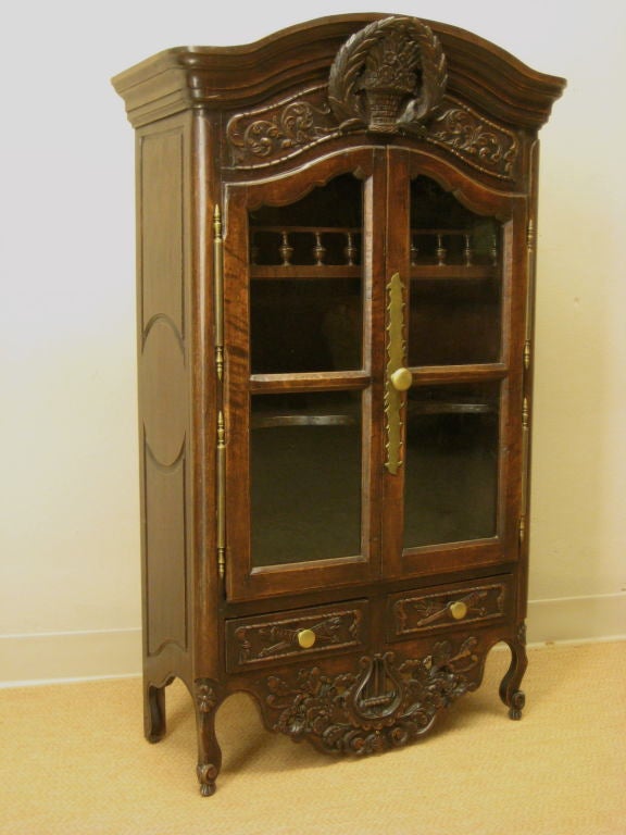French Provencal Miniature Armoire