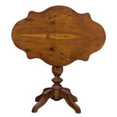 19th Century French Walnut Gueridon or Tilt-Top Table 7