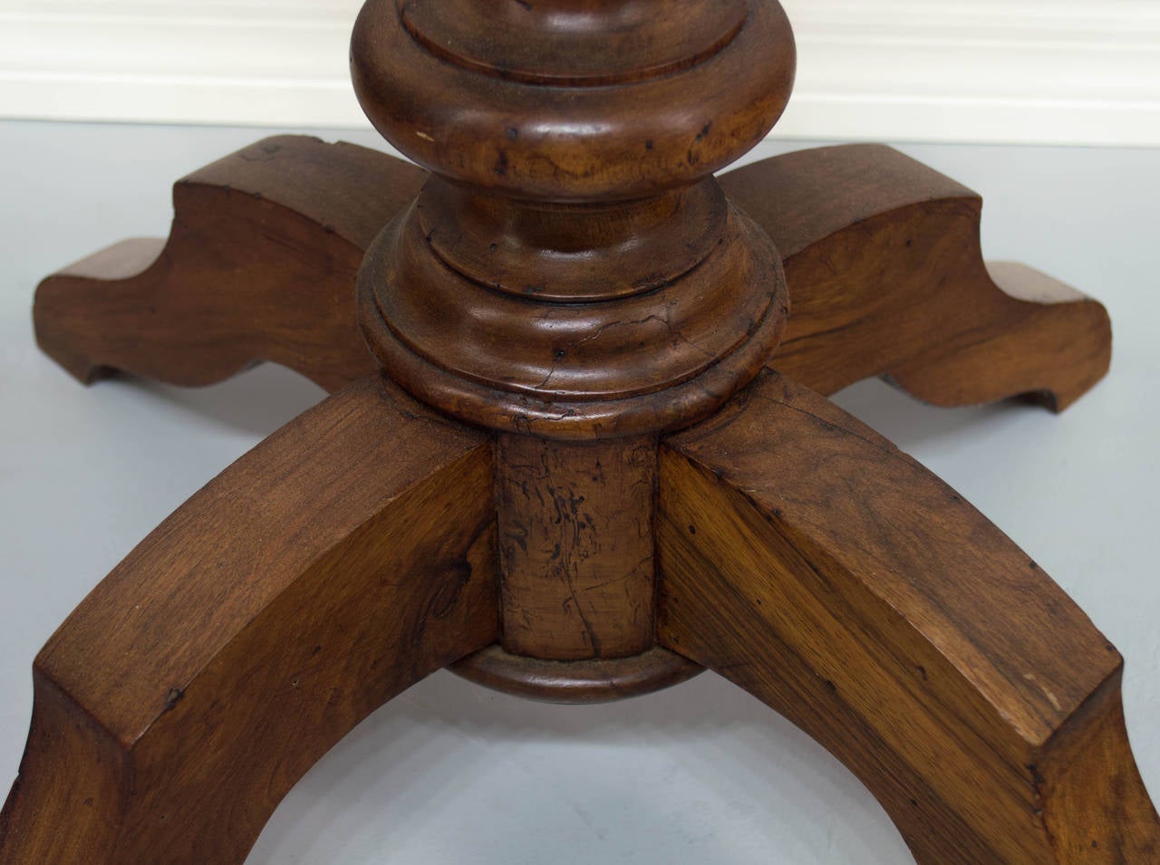 19th Century French Walnut Gueridon or Tilt-Top Table 3